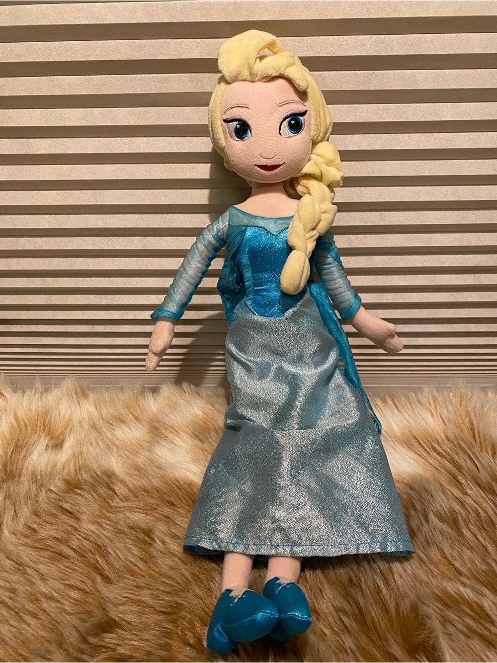 Authentic Disney Store Frozen Elsa Plush Doll - 20" Large Stuffed Toy
